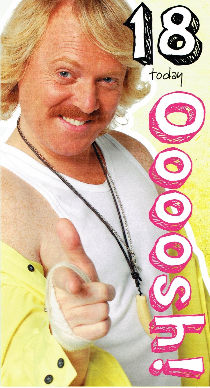 18th BIRTHDAY CARD  KEITH LEMON'S BANG TIDY CARD official design Great Graphic