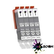 4 Grey Ink Cartridge for CLI-251XL MG6320 MG7120 IP8720 MG7520