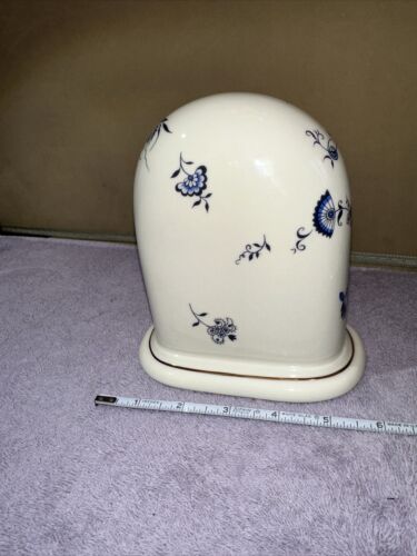 JONAL QUARTZ MANTLE CLOCK Delft Blauw BLUE Color FLORAL DESIGN For Parts - Picture 4 of 7