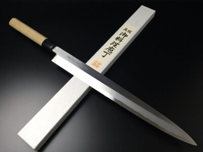 Japanese Chef's Knife ARITSUGU Yanagi Blue Steel Betsuuchi 360mm 14.17'' AT007b N