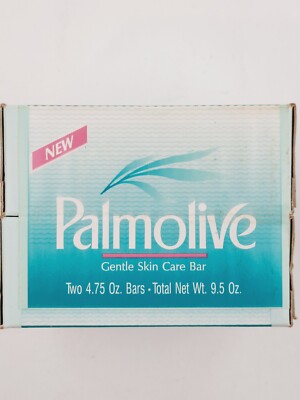 Vintage 2 Palmolive Gentle Skin Care Bars Of Soap 4.75oz Made In USA Free Ship 