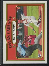 Dylan Carlson 2021 Heritage Action FLIP STOCK VARIATION SSP PR 5 RC ROOKIE 296