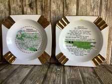 TWO VINTAGE AHSTRAYS by WESTMINSTER BOWLS - THE TEN COMMANDMENTS No 275 AUSSIE