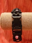 Paracord Cancer Awareness Black Pink Stripe Survival Bracelet Jewelry Statement — photo 7
