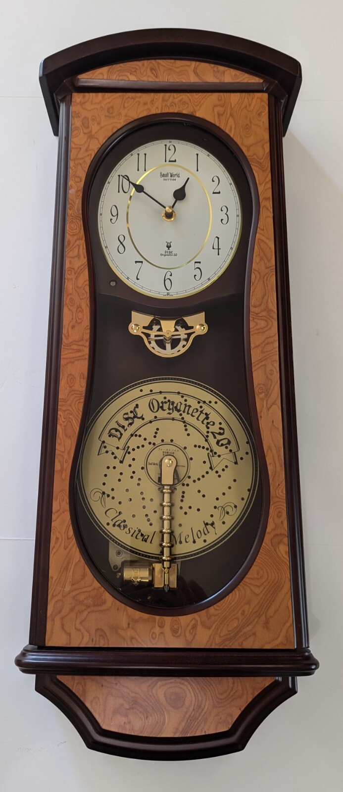 RARE Small World Rhythm Disc 20 Music Box Clock. eBay