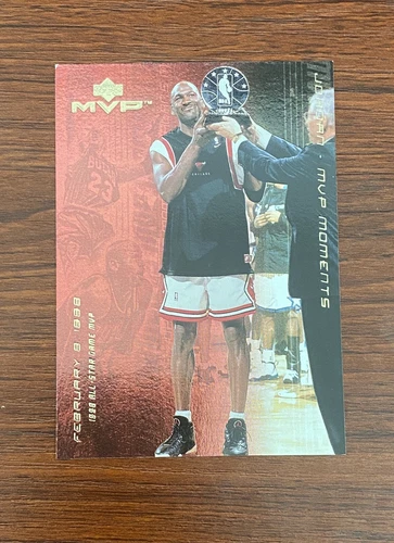 Michael Jordan 1999-00 Upper Deck MVP Moments Chicago Bulls Basketball Card #MJ8