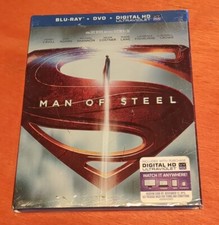 Man of Steel Blu-ray Henry Cavill Amy Adams Michael Shannon Kevin Costner