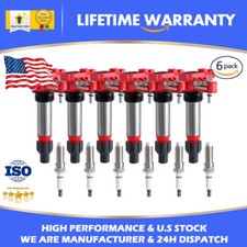 For 6x Ignition Coils & Spark Plugs 2010-2015 Chevrolet Traverse Camaro 3.6L UF5