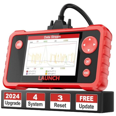 LAUNCH CRP123 V2.0 Obd2 Scanner with 3 Reset Oil Service/Throttle/SAS Reset-2024