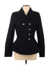 Loveshackfancy Women Black Wool Blazer 8