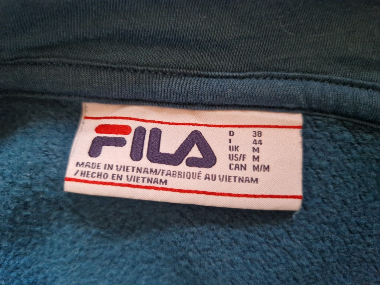 Felpa con cappuccio donna fila verde meduim ottime condizioni