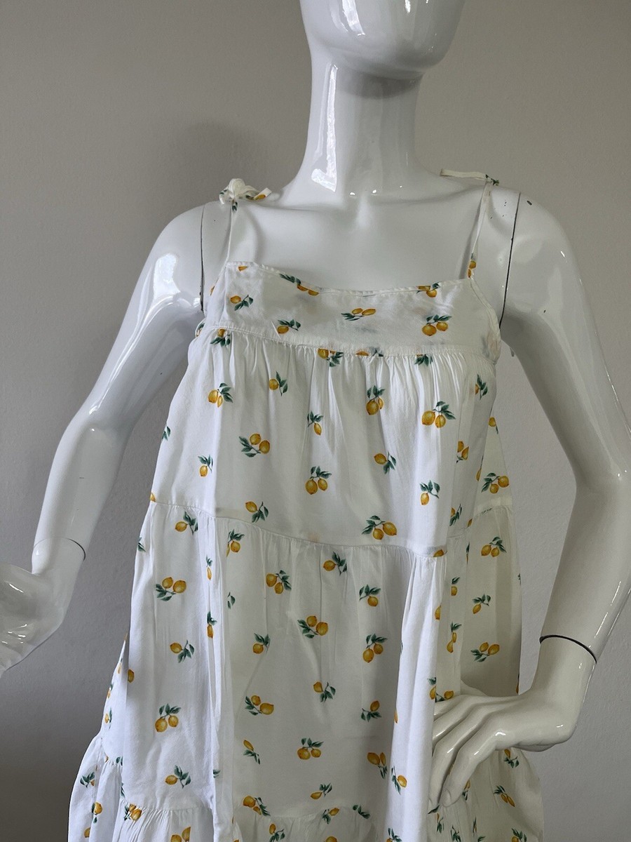Victoria Secret Dress Beach White Lemon Size S