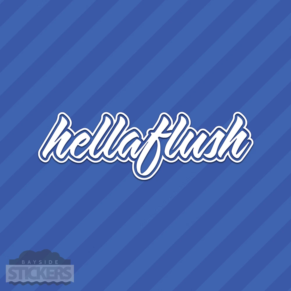Hellaflush Vinyl Decal Sticker JDM Hella Flush Stanced | eBay