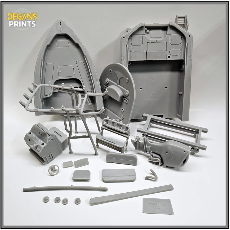 SeaChaser 23LX центральной консоли лодки модель и прицеп набор 1-24 масштаб диорама 3Dboat - Изображение 2 из 4