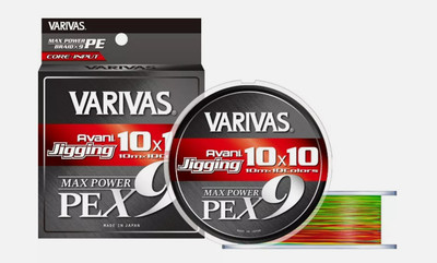 VARIVAS Avani Jigging 10x10 Max Power PE X9 PE Line 300m #1.2-25 lb