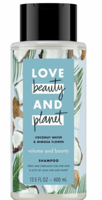 Love Beauty and Planet Coconut Water & Mimosa Flower Shampoo 13.5 oz   NEW  MF