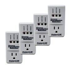 NEW 4 Pack 1875 Watts Power Surge Protector AC Voltage Brownout Refrigerator