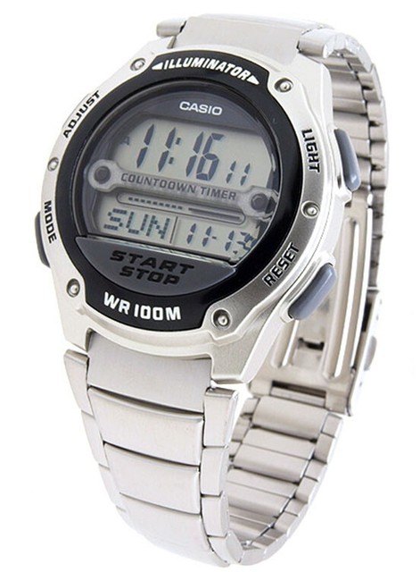 casio world time stainless steel