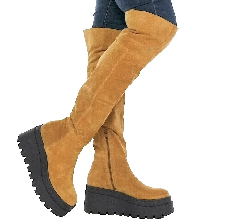 Botas de ante de cuña Free People para Mujeres