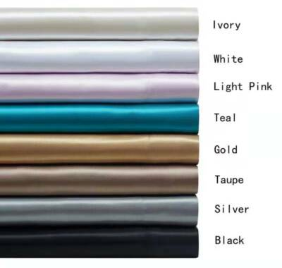 #ad EHP Super Soft amp; Silky 4PC Satin Sheet Set Solid Deep pocket 14quot; Deep Pocket $21.99