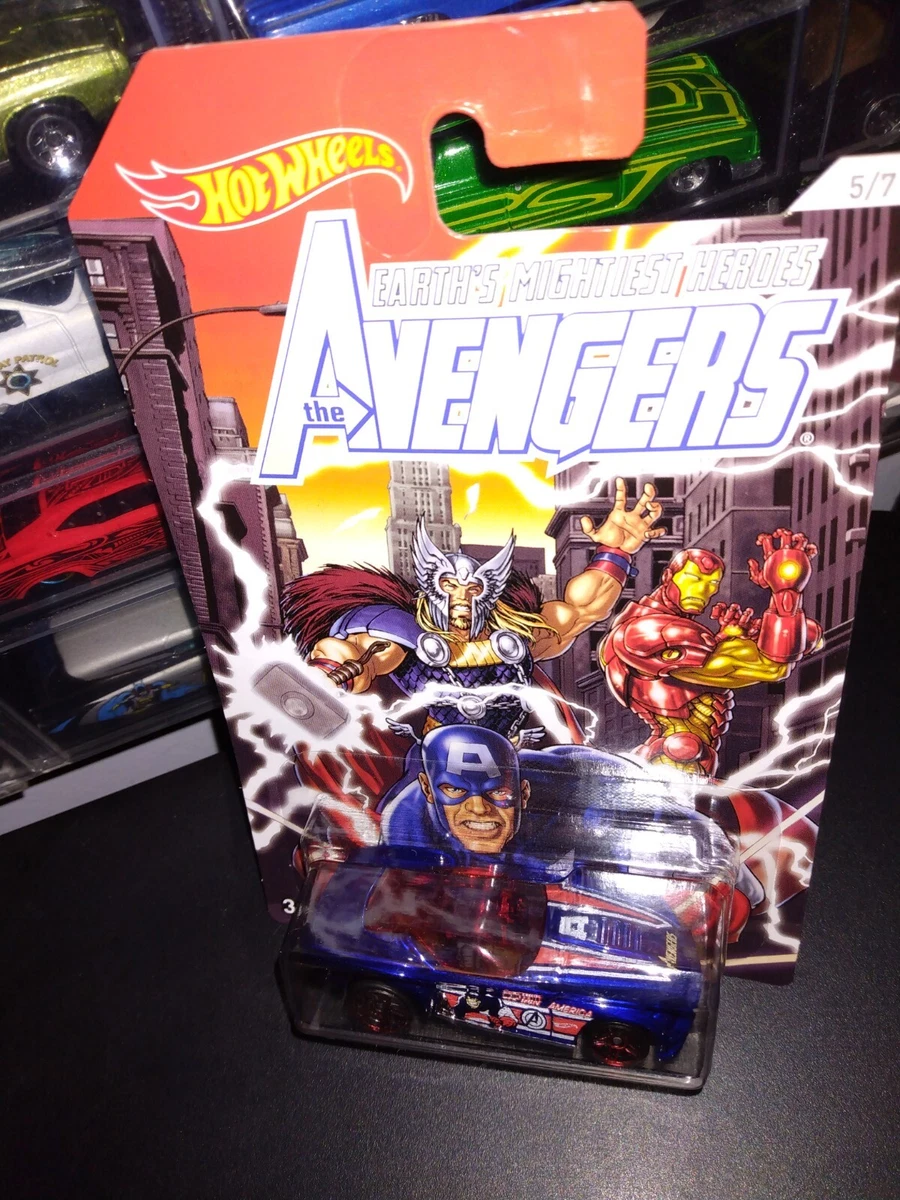 Hot Wheels Captain America Avengers - Modèle 2017 échelle 1:64, Blister Neuf, Série 5/8