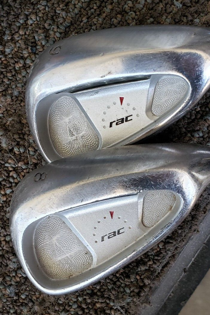 SET OF 2 TAYLORMADE RAC CAVITY BACK OVERSIZE GOLF IRONS 8 AND 9