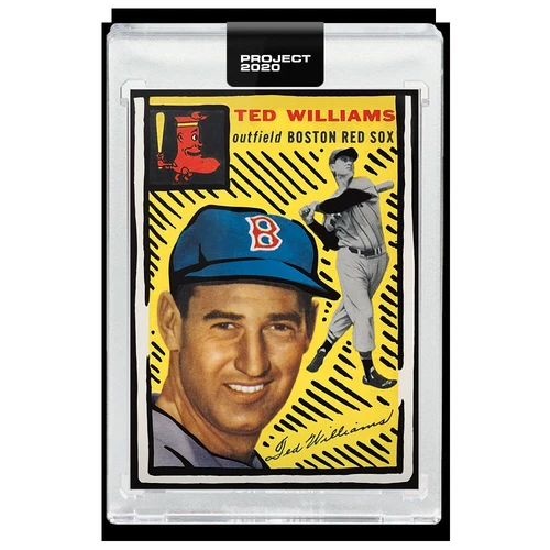 Topps PROJECT 2020 Card 246 - 1954 Ted Williams by Joshua Vides (w/Box)IN HAND