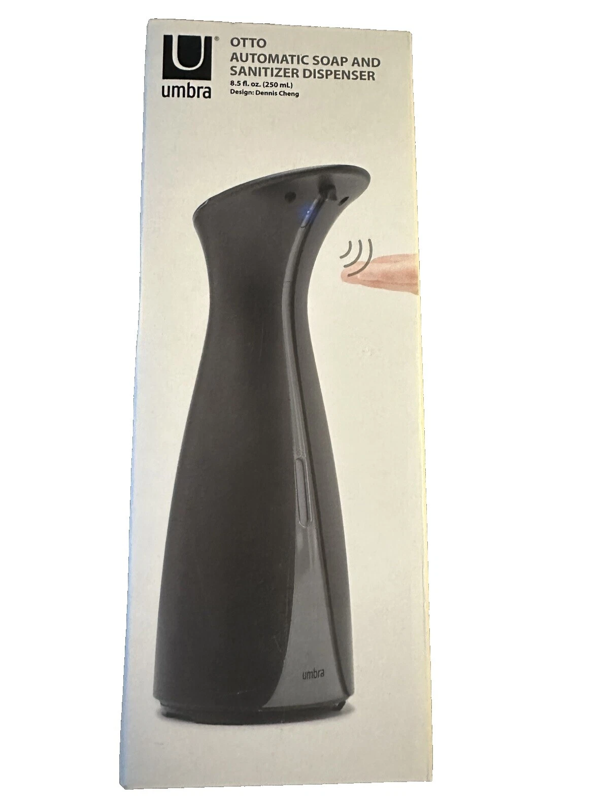 Umbra 黑色浴室皂碟和皂液器