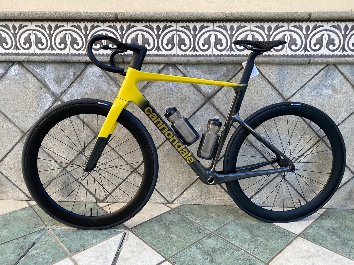Cannondale Supersix Evo Hi-Mod Giallo/Nero, Taglia 54