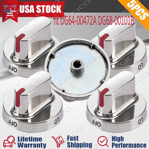 5x DG6400472A DG6800101B Gas Stove Replacement Knobs For Samsung