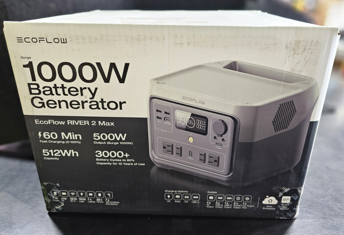 EcoFlow RIVER 2 Max 512Wh Portable Power Station for sale EcoFlow RIVER 2 Max 512Wh Portable Power Station for sale