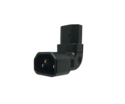 DINIC Netzadapter C13 auf C14 90° gewinkelt, horizontal nach oben