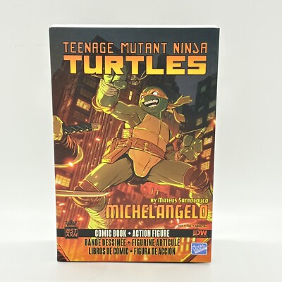 TMNT Ninja Turtles Michelangelo Comic Book  Action Figure Loyal Subjects BST AXN