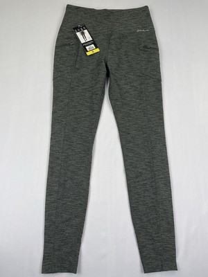 Eddie Bauer Leggings Womens Small Trail Tight Leggings Green 28  Inseam NEW/Tags