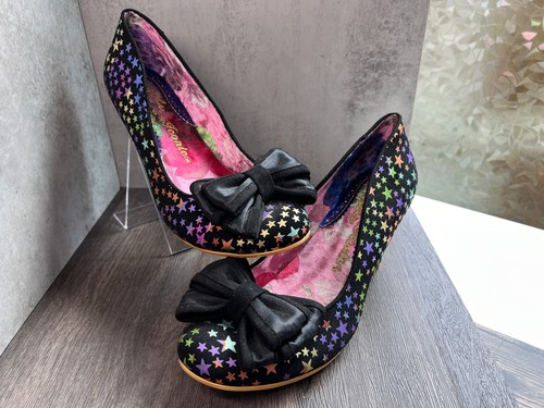 Irregular Choice Ban Joe 4255-01BR Black Stars Size 43