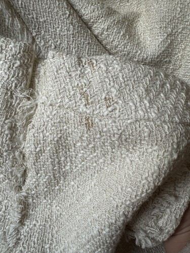 Vintage Zara 2 Pieces Beige Tweed Suit Blazer And Skirt Size Eur 38/ USA 6 - Picture 12 of 12