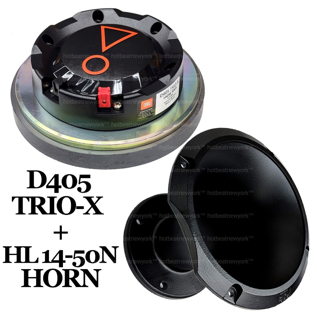 JBL D405 TRIO-X Driver 110/160 Watt RMS + JBL HL14-50N All Black