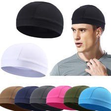 Men Cooling Skull Cap Moisture Sweat Wicking Dome Wicking Sport Breathable Hat