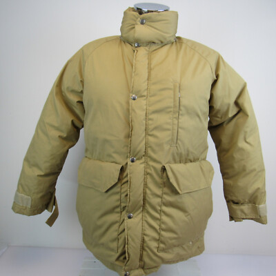 THE NORTH FACE Size Medium Mens Goose Down Sierra Tan Winter Jacket Coat  1980's