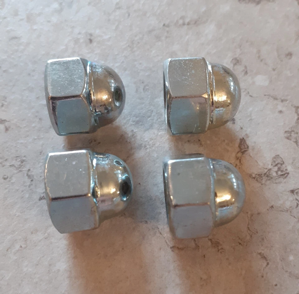 10 mm Honda Yamaha Kawasaki Suzuki M10 X 1,25 mm - Tuercas domo rosca fina, (paquete de 4) Foto 2 de 4