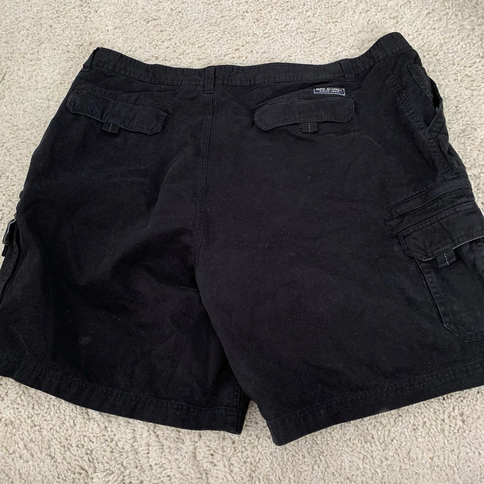 Big Dogs Cargo Shorts Mens 3XL Black Twill Relaxed Hiking Outdoors Zip Pockets Foto 3 de 4