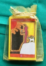 Set of printed tarot cards in organza bag. 22 cards (full Major Arcana). 