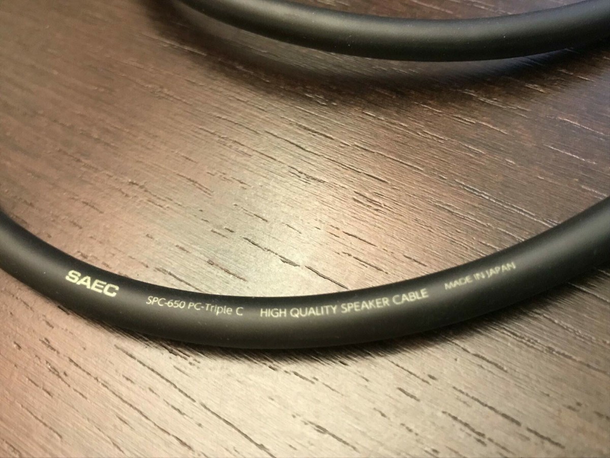 SAEC SPC 650 Speaker Cable 1 Meter Hi End -DIY Cable Japan