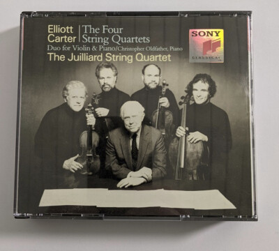 Elliott Carter The Four String Quartets  - Juilliard String Quartet  2 CD Set