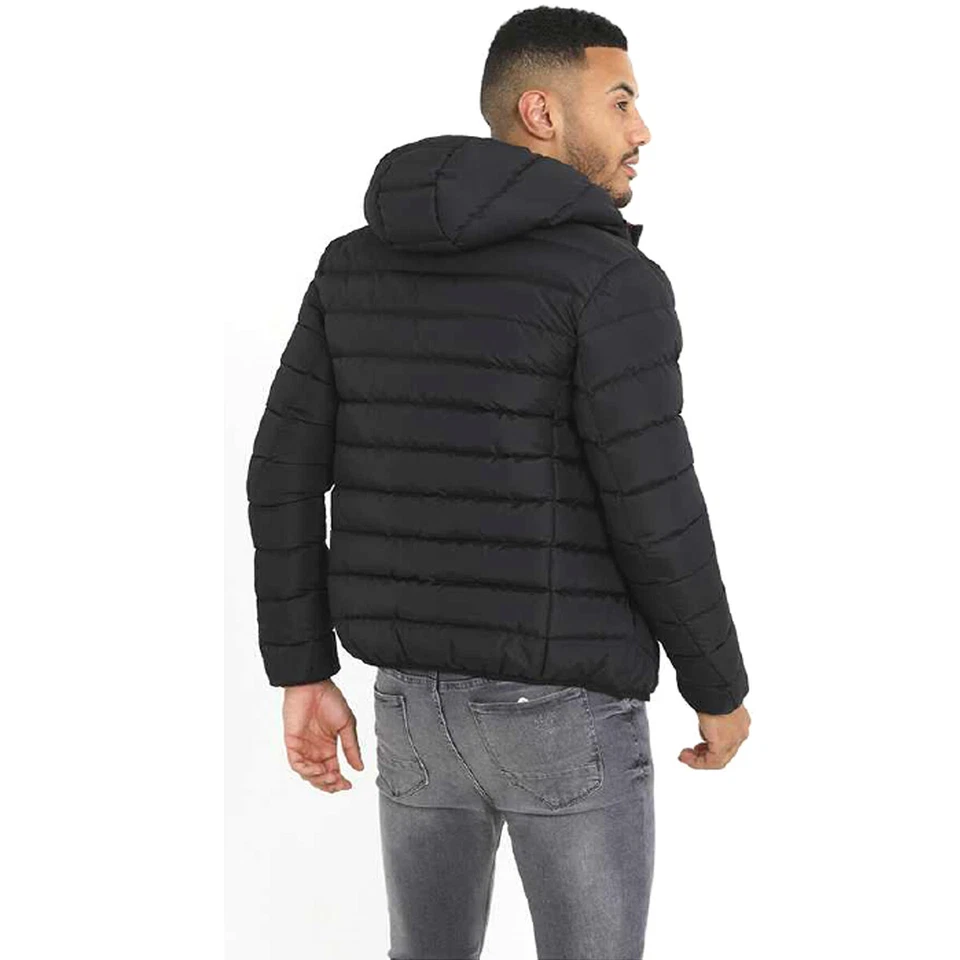 Mens Brave Soul Grant Padded Hooded Puffer Jacket with Elasticated Trims - Image 3 of 3
