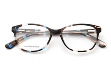 Tortoise Fashion Women Eyeglass Frames Cat Eye Round Glasses Retro Leopard Print