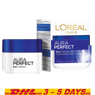 LOREAL AURA PERFECT DAY CREAM SPF17 PA++ 50 ML Fight Dark Spots Evens Tone