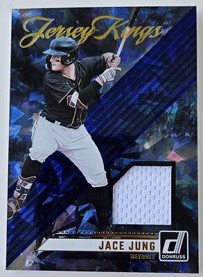 2024 Donruss Baseball Jersey Kings Blue Ice Jace Jung Detroit Tigers MLB Card