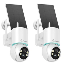 Wireless Solar Battery Powered Wifi Security Camera Outdoor Home Audio IR Night