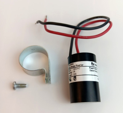 SSAC Solid State Flasher FS126RC- Input 120VAC, Rating 1A, Inrush 10A, FR 75 FPM